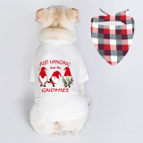 Christmas Design Dancing Gnomies Christmas Dog Cloth with Scarf