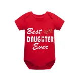 Family Matching Pajamas Exclusive Design Best One Ever Red Short Pajamas Set