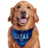 Christmas Design Pet Scarf Five Christmas Tree Dog Cloth