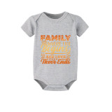 Family Matching Pajamas Exclusive Design Family Where Life Begins And Love Never Ends Gray Short Long Pajamas Set