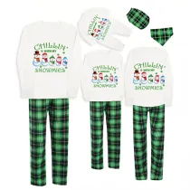 Christmas Matching Family Pajamas Chillin with Five Snowimes White Top Pajamas Set