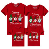 Family Matching Christmas Tops Exclusive Design HO HO HO Merry Christmas Family Christmas T-shirt