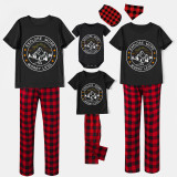 Family Matching Pajamas Exclusive Design Explore More Worry Less Black And Red Plaid Pants Pajamas Set