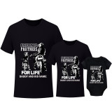 Father's Day Matching Clothing Top Father-kids Name Custom Riding Partners For Life Family T-shirts