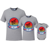 Father's Day Matching Clothing Top Father-kids Top Gun Family T-shirts