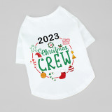 Christmas Design 2023 Christmas Crew Dog Cloth with Scarf