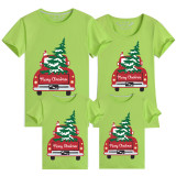 Family Matching Christmas Tops Exclusive Design Christmas Tree Truck Family Christmas T-shirt