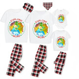 Family Matching Pajamas Exclusive Design Explore More Earth White Short Long Pajamas Set