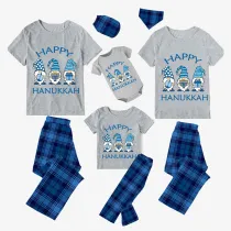 Christmas Matching Family Pajamas Happy Hanukkah Gnomies Short Pajamas Set