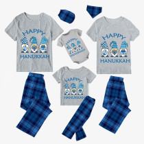 Christmas Matching Family Pajamas Happy Hanukkah Gnomies Short Pajamas Set