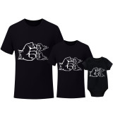 Father's Day Matching Clothing Top Father-kids Name Custom Family T-shirts