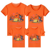 Family Matching Clothing Top Parent-kids Explore More Camping Family T-shirts