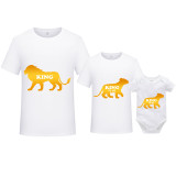 Father's Day Matching Clothing Top Father-kids King Lion Family T-shirts
