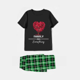 Family Matching Pajamas Exclusive Design Family Over Everthing Tree Black Pajamas Set