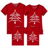 Family Matching Christmas Tops Exclusive Design Christmas Tree We Are Family Family Christmas T-shirt