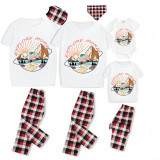 Family Matching Pajamas Exclusive Design Explore More Car White Short Long Pajamas Set