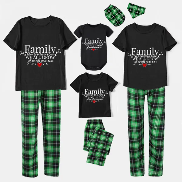 Family Matching Pajamas Exclusive Design Family Like Brarches Or A Tree We All Grow Yet Our Roots Remain As One Black Pajamas Set