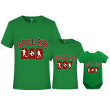 Father's Day Matching Clothing Top Father-kids Soccer Dad Boy Family T-shirts