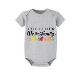 Family Matching Pajamas Exclusive Design Together We Are Family Gray Short Long Pajamas Set