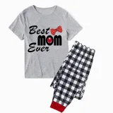 Family Matching Pajamas Exclusive Design Best One Ever Gray Short Long Pajamas Set