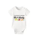 Family Matching Pajamas Exclusive Design Together We Are Family White Short Pajamas Set