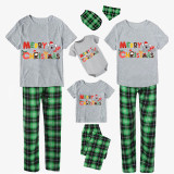 Christmas Matching Family Pajamas Merry Christmas Koala Green Plaids Pajamas Set