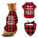 Christmas Design This Season Together Christmas Dog Cloth with Scarf