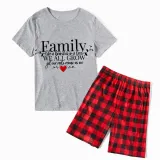 Family Matching Pajamas Exclusive Design Family Like Brarches Or A Tree We All Grow Yet Our Roots Remain As One White Short Pajamas Set