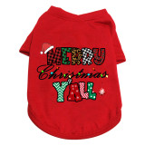 Christmas Design Merry Christmas Y'all Dog Cloth with Scarf