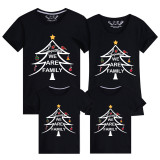 Family Matching Christmas Tops Exclusive Design Luminous We are Family Christmas Tree Family Christmas T-shirt