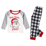Christmas Matching Family Pajamas Dear Santa We Good White Top Pajamas Set