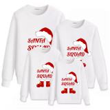 Family Matching Christmas Tops Exclusive Design Santa Squad Xmas Hat Family Christmas Sweatshirt