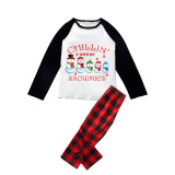 Christmas Matching Family Pajamas Chillin with Five Snowimes Plaids Pants Pajamas Set