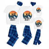 Family Matching Pajamas Exclusive Design Explore More Climbing Blue Plaid Pants Pajamas Set