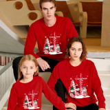 Family Matching Christmas Tops Exclusive Design Crosses Snowmies Family Christmas Sweatshirt