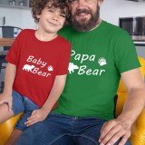 Father's Day Matching Clothing Top Father-kids Baby Bear Papa Bear Family T-shirts