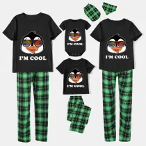 Family Matching Pajamas Exclusive Design I'm Cool Black Pajamas Set