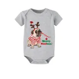 Christmas Matching Family Pajamas Dachshund Merry Christmas Short Sleeve Pajamas Set
