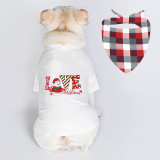 Christmas Design Love Snowman Christmas Dog Cloth with Scarf
