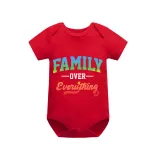 Family Matching Pajamas Exclusive Design Family Over Everthing Red Short Pajamas Set