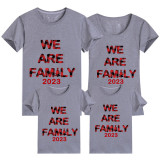 Family Matching Christmas Tops Exclusive Design 2023 We Are Family Family Christmas T-shirt