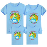 Family Matching Clothing Top Parent-kids Explore More Earth Family T-shirts