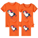 Family Matching Clothing Top Parent-kids I Can Fly Family T-shirts