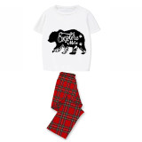 Family Matching Pajamas Exclusive Design Explore More Bear White Short Long Pajamas Set