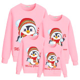 Family Matching Christmas Tops Exclusive Design Merry Christmas Penguin Family Christmas Sweatshirt