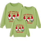 Family Matching Christmas Tops Exclusive Design Dancing Gnomies Family Christmas Sweatshirt