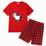 Family Matching Pajamas Exclusive Design I Can Fly Red Short Pajamas Set