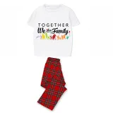 Family Matching Pajamas Exclusive Design Together We Are Family White Short Long Pajamas Set