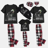Christmas Matching Family Pajamas Funny Snowman How Snwflake Are Really Made Black Short Pajamas Set
