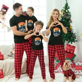 Family Matching Pajamas Exclusive Design Explore More Climbing Black And Red Plaid Pants Pajamas Set